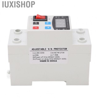 Iuxishop Over Under Voltage Protector Flame Retardant Sensitive 240-300V Reset Function Voltage Protective Device for Electrical