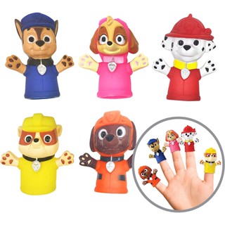 หุ่นสวมนิ้วมือ PAW Patrol เพื่อการศึกษา ของเล่นอาบน้ํา เวลานิทาน ของเล่นชายหาด เวลาเล่น 5 ชิ้น