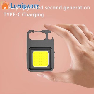 Lumiparty พวงกุญแจไฟฉาย Led Cob 500 Lumens อเนกประสงค์ สว่างมาก สําหรับกลางแจ้ง