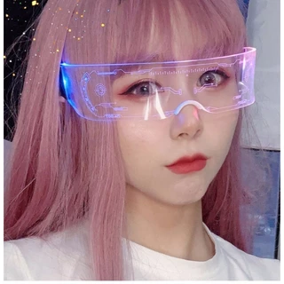 พร้อมส่งค่ะ😎แว่นตาเรืองแสง LED เรืองแสง หลายสไตล์สี เรืองแสงในที่มืด พร็อพสําหรับงานปาร์ตี้ 7 สี แว่นตาปาร์ตี้