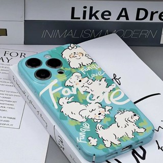 🔥เคสโทรศัพท์มือถือ ลายลูกสุนัข สีแดง สําหรับ Apple Iphone 11 12 14pro 13 max Y70K