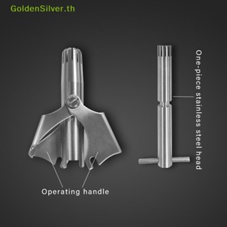 Goldensilver มีดโกนหนวด สเตนเลส แมนนวล พร้อมแปรง สําหรับผู้ชาย 1 ชุด TH