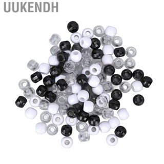 Uukendh Hair Beads  Extension Ring 100Pcs Plastic DIY for Braiding