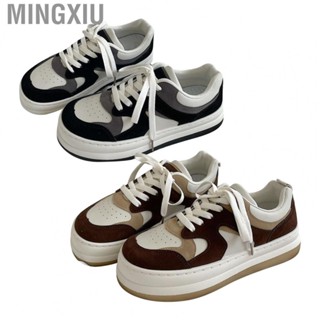 Mingxiu Casual Sneakers  Single Inner Lining Non Slip Girl Sport Shoes Round Toe Comfortable  for All Seasons Wear