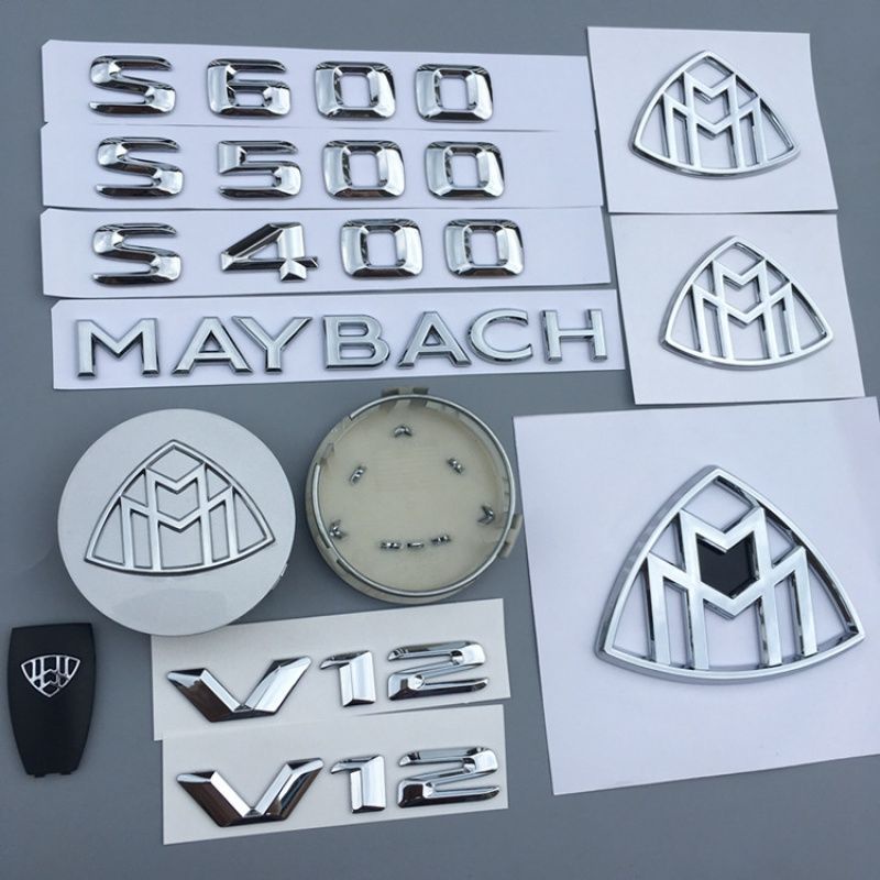 [จํากัดซื้อหนึ่งแถมหนึ่ง] ดัดแปลง Maybach Maybach Benz Wordmark Labeling โลโก้รถ Benz สไตล์ใหม่ GLS6