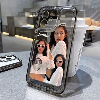 เคสโทรศัพท์มือถือนิ่ม แบบใส กันกระแทก ลาย BlackPink Girl Group สําหรับ Iphone Apple 13promax 14Pro 13 1211 XsMax 78plus