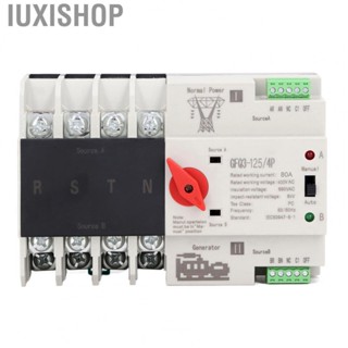 Iuxishop Dual Power Automatic Transfer Switch  Timing ATS Automatic Changeover Switch PC Silver  for Factory