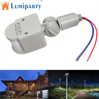 Lumiparty สวิตช์ไฟ LED อินฟราเรด ตรวจจับการเคลื่อนไหว PIR 85-265V