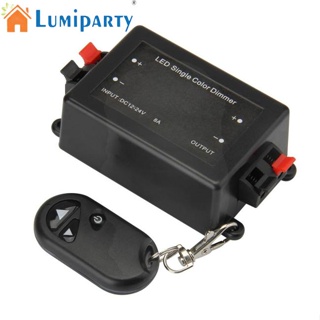 Lumiparty DC12-24V ไฟ LED หรี่แสงได้ 3 คีย์ รีโมตคอนโทรล ไร้สาย LED