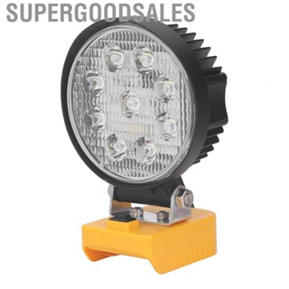 Supergoodsales Powered Lamp  Multifunctional  Work Light 27W 2400LM Maximum 14‑22V High Brightness for Emergency Scene