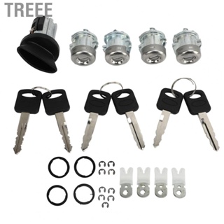 Treee Car Door Lock Cylinder Key Set  Perfect Fit Easy Control Long Lasting LC6177U ABS Metal High Temperature Resistant  for Expedition for Windstar