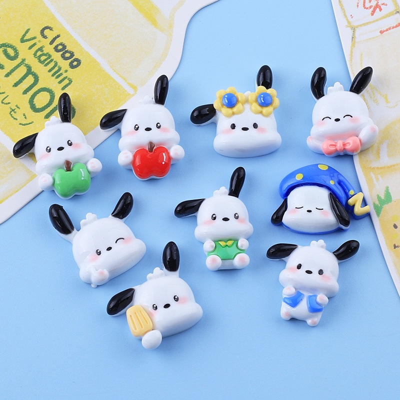 สติกเกอร์เรซิ่น ลายการ์ตูนลูกสุนัขน่ารัก แฮนด์เมด diy สําหรับติดตกแต่งตู้เย็น
