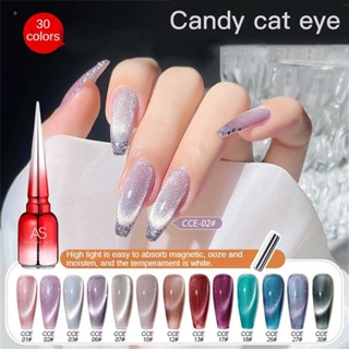 สีทาเล็บ สีลูกแก้ว แม่เหล็กสำหรับทำสียาทาเล็บแคทอาย สีนู้ด AS ขวดแดง CCE Candy spar Cat Eye gel 15ml. ยาทาเล็บ สีเจล nuuo