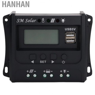 Hanhan 12V Solar Panel Controller PWM Charging Solar Panel Controller for Outposts