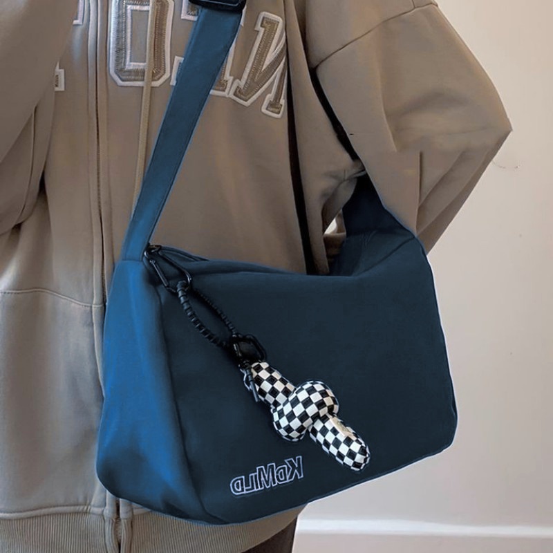 Ins Small Retro Street Photography Simple Large-ความจุMessengerกระเป๋าผู้หญิงJoker Casualกระเป๋าสะพายClass Commuter Bag