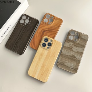 Realme C1 C2 C21Y C25Y C20 C20A C35 C11 GT 2021 5G เคสเรียวมี สำหรับ Case Wood Grain เคส เคสโทรศัพท์ เคสมือถือ Full Cover Hard Phone Cases Casing