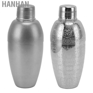 Hanhan Mixer Drink Shaker  Durable Fade Resistant Cocktail Shaker Dishwasher Safe Slippy Satin Finish Shake Proof 304 Stainless Steel  for Bar Accessories