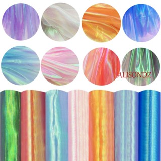 Alisondz ผ้ากอซ โปร่งใส นุ่ม ที่มีสีสัน เรืองแสง แฮนด์เมด โฮโลแกรม Tulle ม้วน