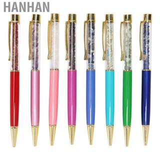 Hanhan Bling Crystal Ballpoint Pen  Metal Finish Crystal Pens International Standard Black  Fluent Writing Comfortable Grip Stylish  for School for Home