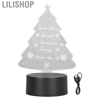 Lilishop 3D Tree Lamp Soft  Adjust Colors Touch Control Safe Durable Acrylic USB US