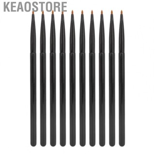 Keaostore Lip Liner Brush  Soft 10pcs Lip Liner Makeup Brush Black Portable  for Home