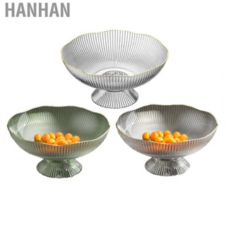 Hanhan Plastic Footed Fruit Bowl  Practical Draining Fruit  with Draining Hole for Living Room for Coffee Table