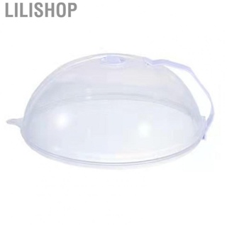 Lilishop Microwave Oven Splatter Cover High Temperature Resistant Plastic Splash Guard Lid Clear  Cover for Kitchen Tool