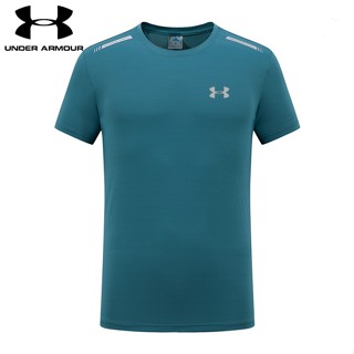 Under.armour เสื้อยืดคอกลม แขนสั้น ผ้าเรยอน ระบายอากาศ แห้งเร็ว คุณภาพสูง สําหรับผู้ชาย [L-5XL]