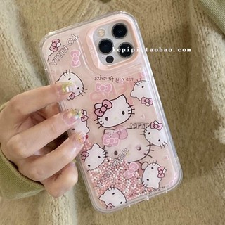 เคสโทรศัพท์มือถือ กันกระแทก ลายแมวน่ารัก แต่งกลิตเตอร์ สําหรับ Apple Iphone 14promax 13 12 11 14pro 13pro 14