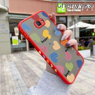 เคสโทรศัพท์มือถือซิลิโคน ขอบสี่เหลี่ยม กันกระแทก ลายการ์ตูนหัวใจ หลากสี สําหรับ Samsung J5 Prime J5 2015 J5008 J5009