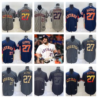 MLB Houston Astros José Altuve เสื้อยืดเบสบอลบุรุษ 01