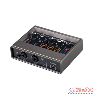 Go Q-16 การ์ดบันทึกเสียง Dsp Reverberation K Singing Sound Card Delay Free Monitoring Dsp Effect