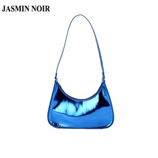 Jasmin NOIR กระเป๋าถือ กระเป๋าสะพายไหล่ หนังเทียม ขนาดเล็ก สไตล์โฮบอส สําหรับสตรี