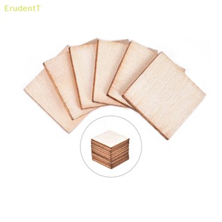 [ErudentT] คัตเอาท์ไม้ ทรงสี่เหลี่ยม มุมกลม DIY 100 ชิ้น [ใหม่]