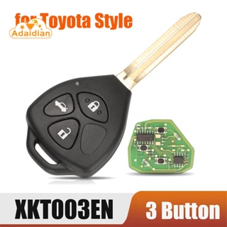 รีโมตกุญแจรถยนต์ 3 ปุ่ม สําหรับ Xhorse XKTO03EN Toyota Style VVDI