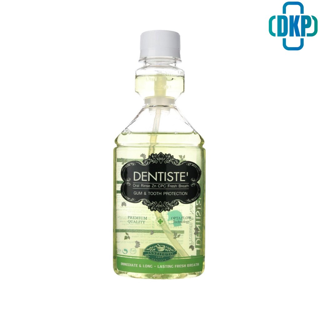 Dentiste' Oral Rinse Zn Cpc Fresh Breath - เดนทิสเต้ น้ำยาบ้วนปาก .200 Ml (ขวดบีบ) [DKP]
