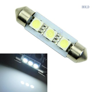 Ace 41 มม. 3 SMD 5050 LED สีขาวบริสุทธิ์ ภายในรถ หลอดไฟดี หลอดไฟใหม่