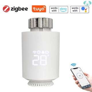 I-tuya Zigbee เทอร์โมสตัทควบคุมอุณหภูมิ หม้อน้ําไร้สาย ควบคุมผ่านแอพ สําหรับ Amazon Al