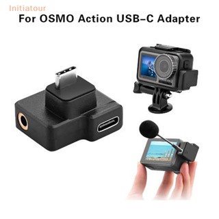 [Initiatour] ของแท้ อะแดปเตอร์กล้องแอคชั่น DJI CYNOVA OSMO Action Dual 3.5 มม. USB-C สําหรับกล้องแอคชั่น OSMO