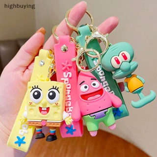 [highbuying] Kawaii SpongeBob พวงกุญแจตุ๊กตาการ์ตูนน่ารัก จี้พวงกุญแจรถ กระเป๋าเป้สะพายหลัง เครื่องประดับ ของขวัญวันหยุด สําหรับเพื่อน สินค้าใหม่