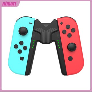 Ni ที่ชาร์จจอยเกม พร้อมไฟ Led สําหรับ Nintendo Switch Oled Joy Con