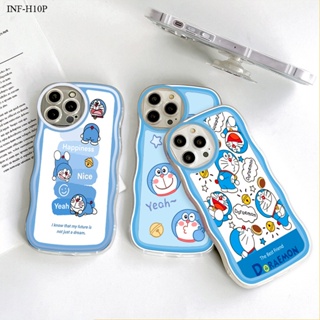 Infinix Hot 11S 10S 10 9 NFC Play X680 X680B สำหรับ Case Cartoon Robot Cat เคส เคสโทรศัพท์ เคสมือถือ Full Cover Soft Clear Phone Case Shockproof Cases【With Free Holder】