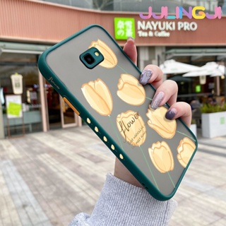 เคสโทรศัพท์ ซิลิโคนนิ่ม ใส กันกระแทก ลายดอกไม้สีเหลือง สําหรับ Samsung galaxy J4 2018 J4 Plus 2018 J4 Prime