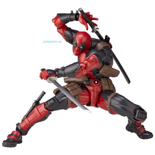 Tuilieyfish ฟิกเกอร์อนิเมะ Deadpool ถอดออกได้ สําหรับตกแต่งโต๊ะ เก็บสะสม ทุกเพศ