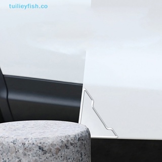 Tuilieyfish สติกเกอร์ซิลิโคนใส ป้องกันรอยขีดข่วน สําหรับติดมุมประตูรถยนต์ 4 ชิ้น