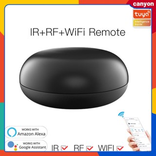 Tuya Wifi+rf+ir เครื่องใช้ในบ้านที่ควบคุมด้วยรีโมทสากล แอพ Tuya/smart Life รีโมทคอนโทรลรองรับการควบคุมด้วยเสียงทำงานร่วมกับ Alexa/google Home canyon