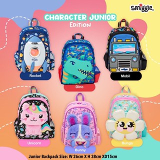 Smiggle ORI Animalia junior กระเป๋าเป้สะพายหลัง สําหรับเด็ก