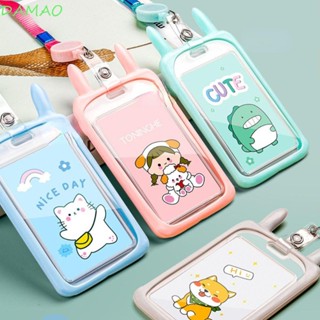 DAMAO เคสพลาสติกใส ลายหูกระต่ายน่ารัก สําหรับใส่บัตรเครดิต บัตรประจําตัวประชาชน