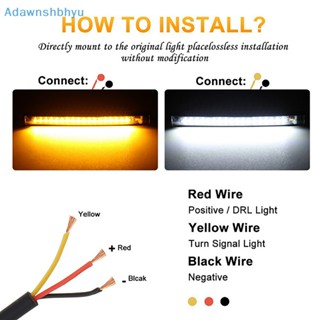 Adhyu แถบไฟเลี้ยว LED 12V สําหรับรถจักรยานยนต์ 1 ชิ้น