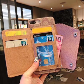 เคสโทรศัพท์หนัง ฝาพับ พร้อมช่องใส่บัตร หรูหรา สําหรับ iPhone 14 13 Pro Max 11 12 Pro Max X XS Max XR 14P